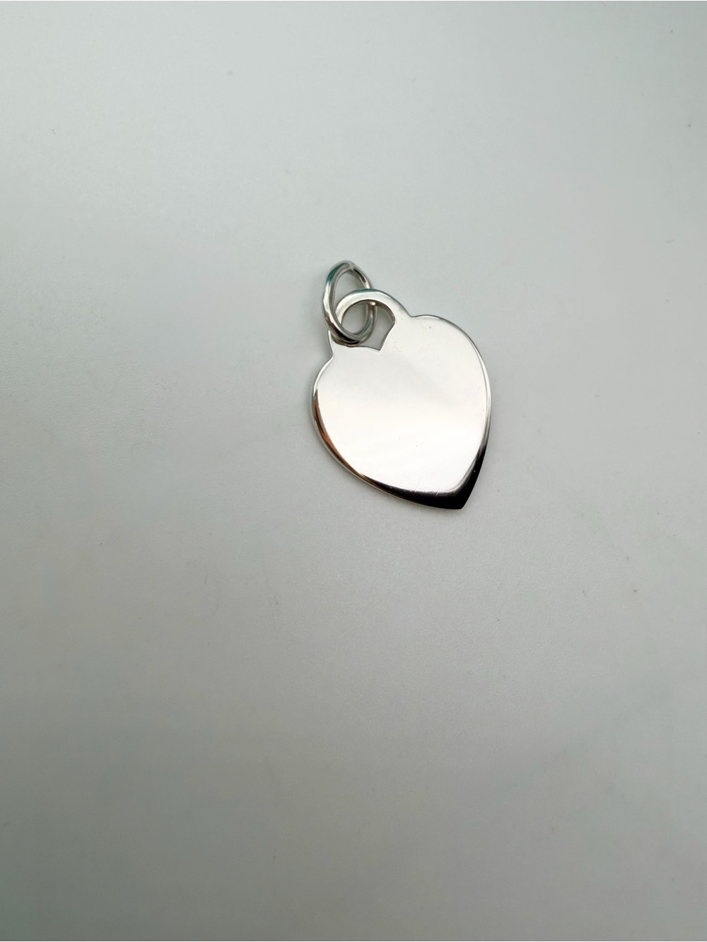 Tiffany & Co. Euc vintage medium blank heart sterling silver